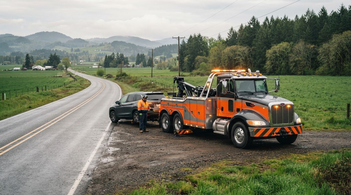 Fast Tow Truck Service in Woodburn, Hubbard & Aurora