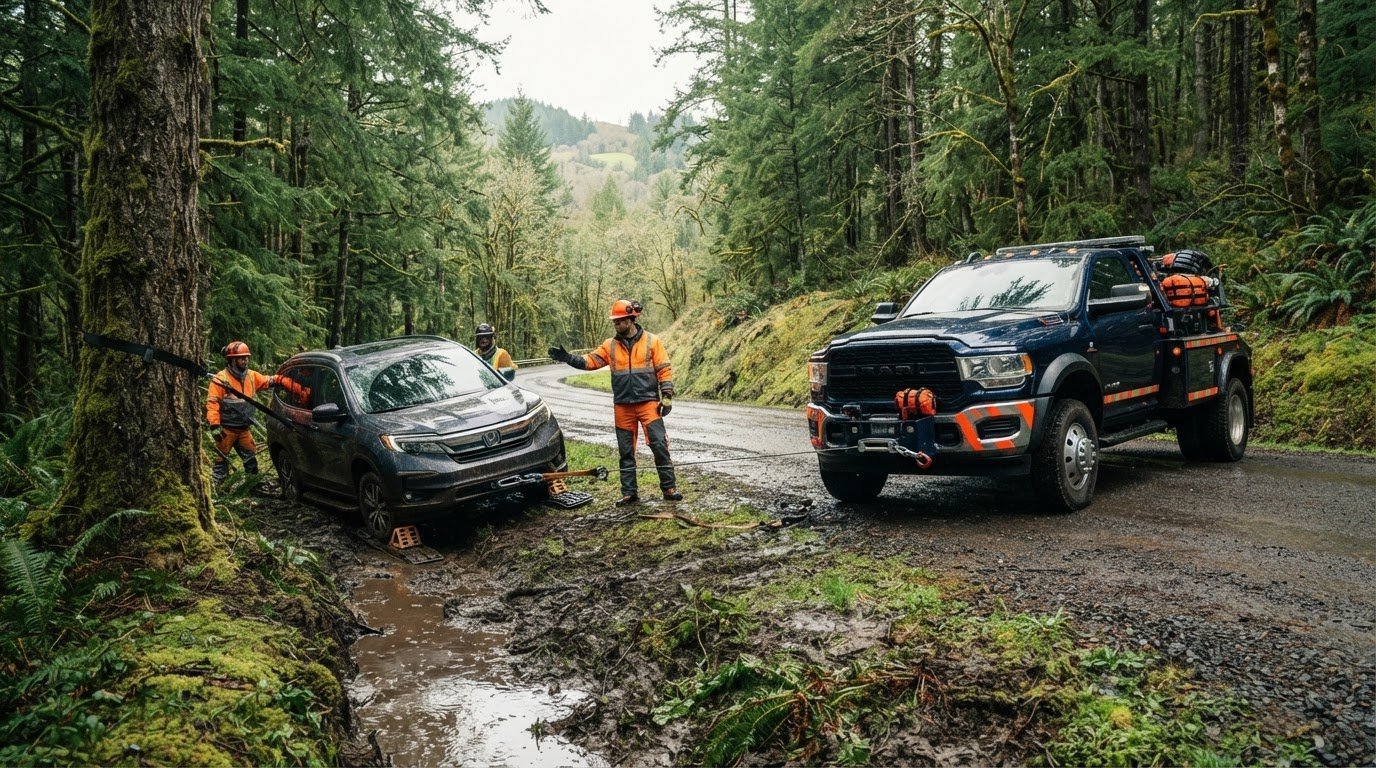 Off-Road Winch Out: What to Expect from a Professional Recovery
